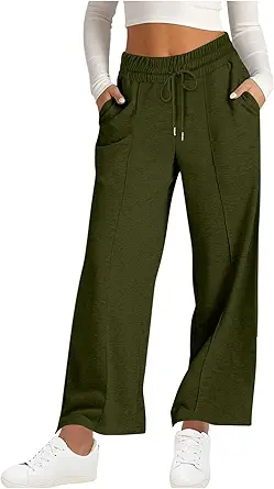 Wide Leg Sweatpants Women High Waisted Baggy Joggers Loose Fit Athletic Sweatpants Soft Lightweight Joggers 2025