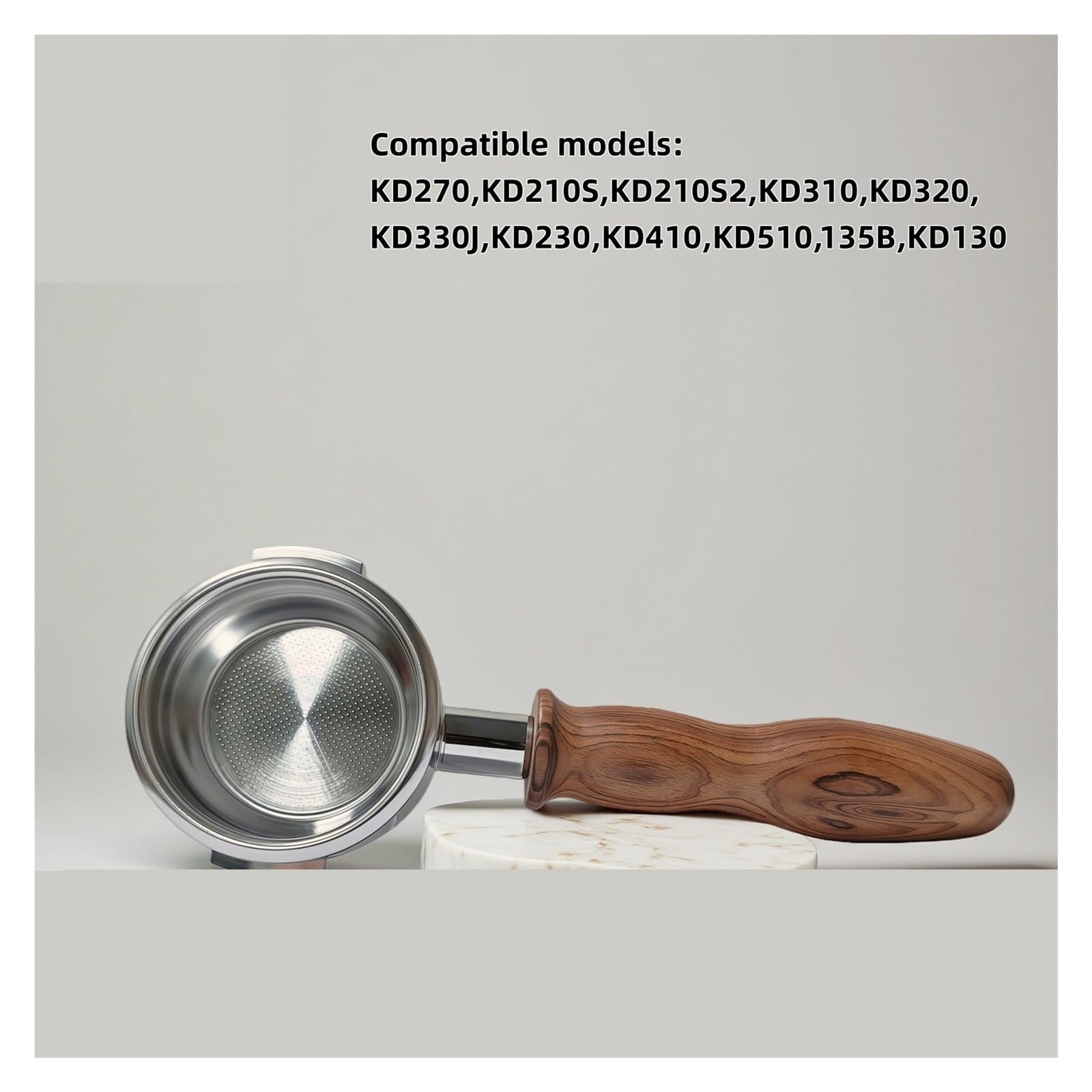 Compatible Con WPM, Portafiltro Sin Fondo For Café Expreso De Doble Oreja De 58mm, Diámetro Interior, Piezas De Cafetera Desmontables De 2 Terminales