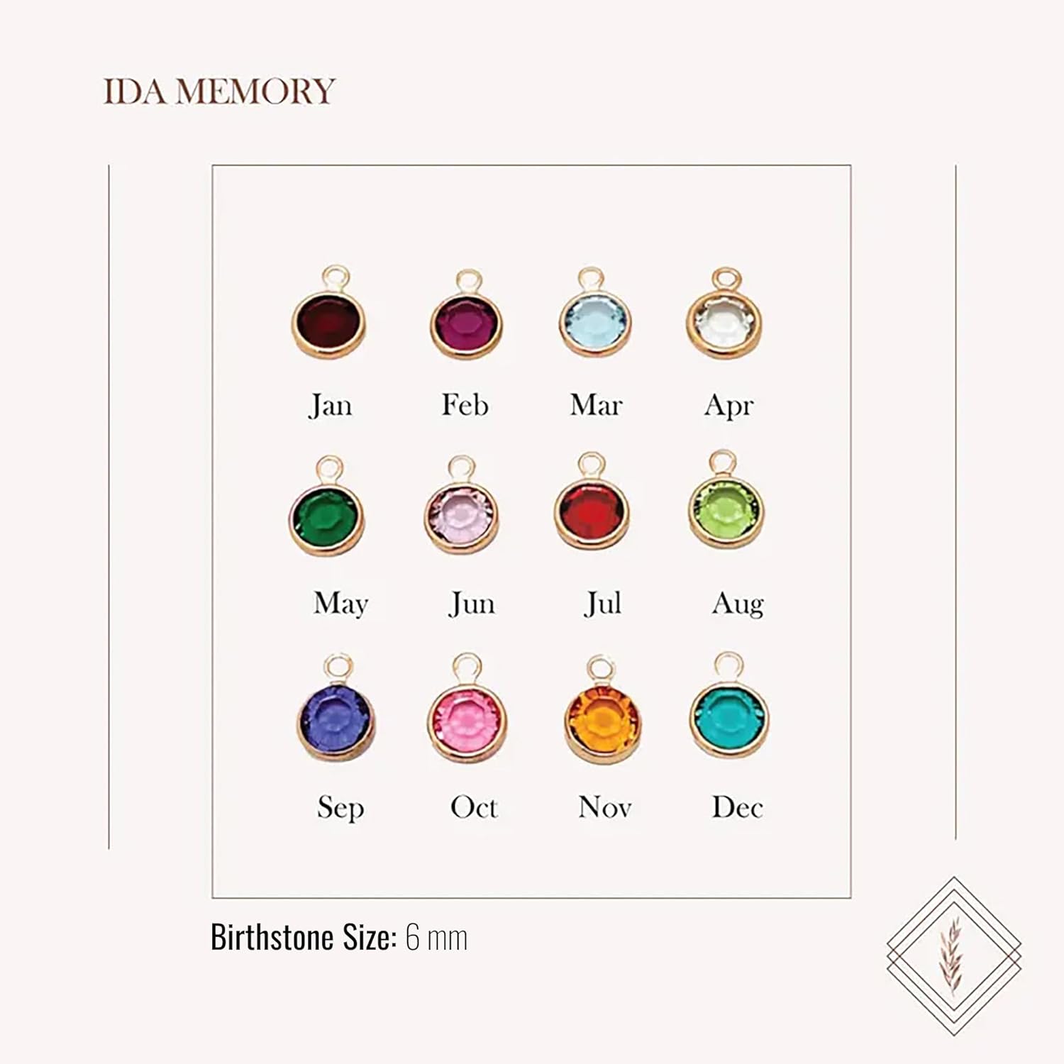 Grandma Necklace with Birthstones – Personalized Grandmother Jewelry from Grandkids – Custom Family Name Necklace with Birth Month Charms – Birthday or Christmas Gift for Grandma - Image 7