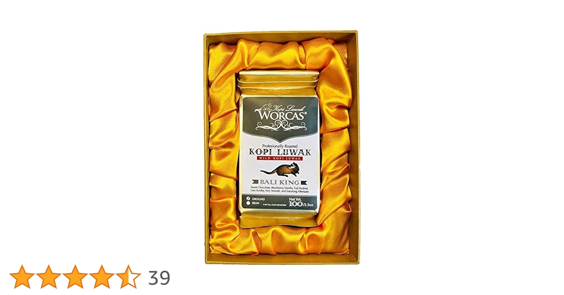 【値下げ】ジャコウネココーヒー WORCAS KOPI LUWAK Amazon | WORCAS 【粉状 / 100g】 スマトラ産 コピルアク
