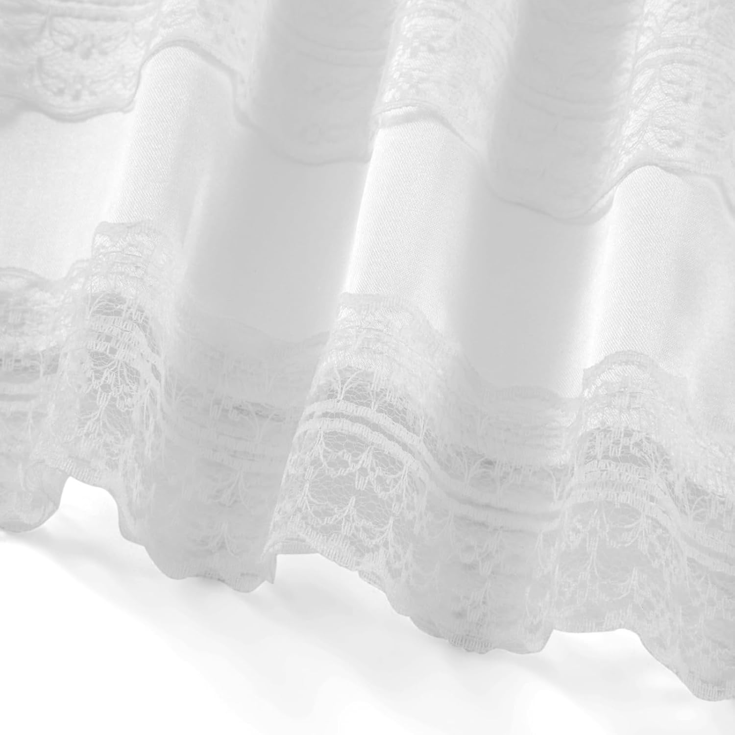 Gaono Women's Satin Half Slips for Skirts Lace Trim Extender Maxi Underskirt Non-Cling Long Slips for Under Dresses - Image 5