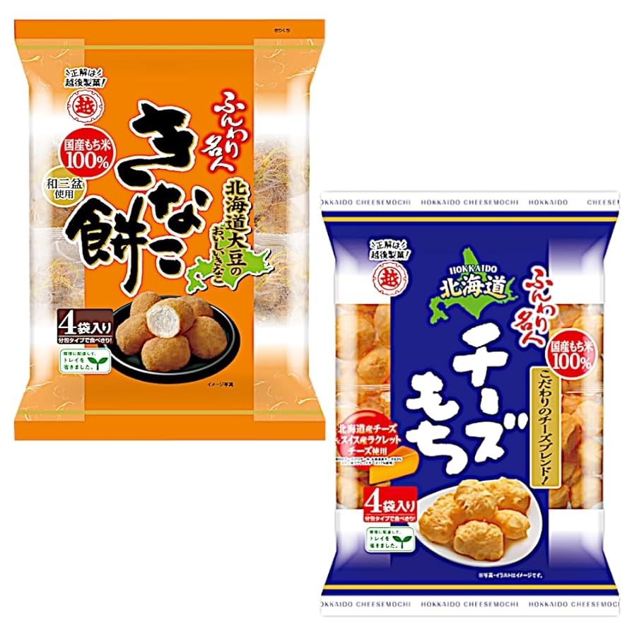 Amazon.co.jp: 越後製菓 ふんわり名人 6種 （ きなこ餅/北海道