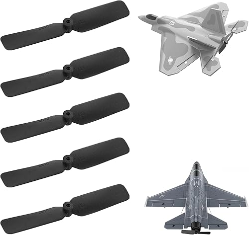 5 piezas de repuesto de hélices para Mini F-16 Falcon de 14.370 inMini F-22 Raptor EPP 10.236 in, 761-7 F22 10.236 in76110 F16 10.512 in, Hélice de
