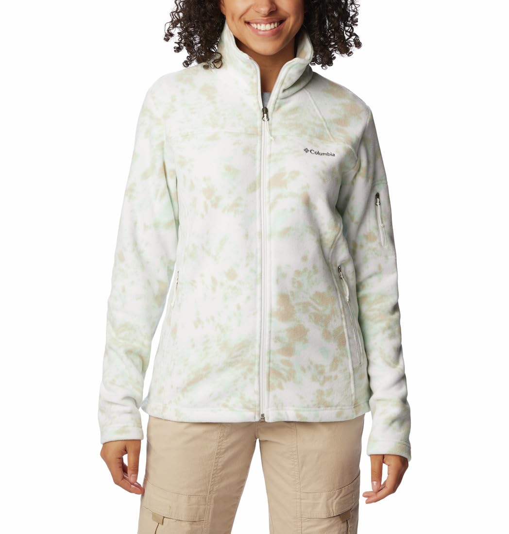 Women Polyester Standard Length Fast Trek Printed Hiking and Trekking Jacket