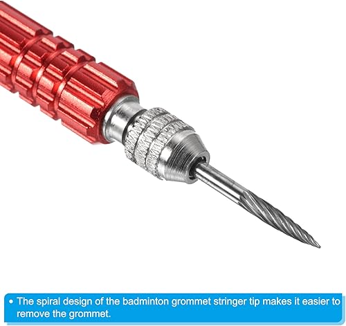 Miniatura 9 de PATIKIL Removedor de ojales de bádminton, accesorio de herramienta de raqueta de bádminton de acero inoxidable