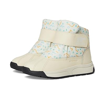 SOREL Kids Whitney III Strap Mid Waterproof (Little Kid) Kids Shoes Snow/Honey White