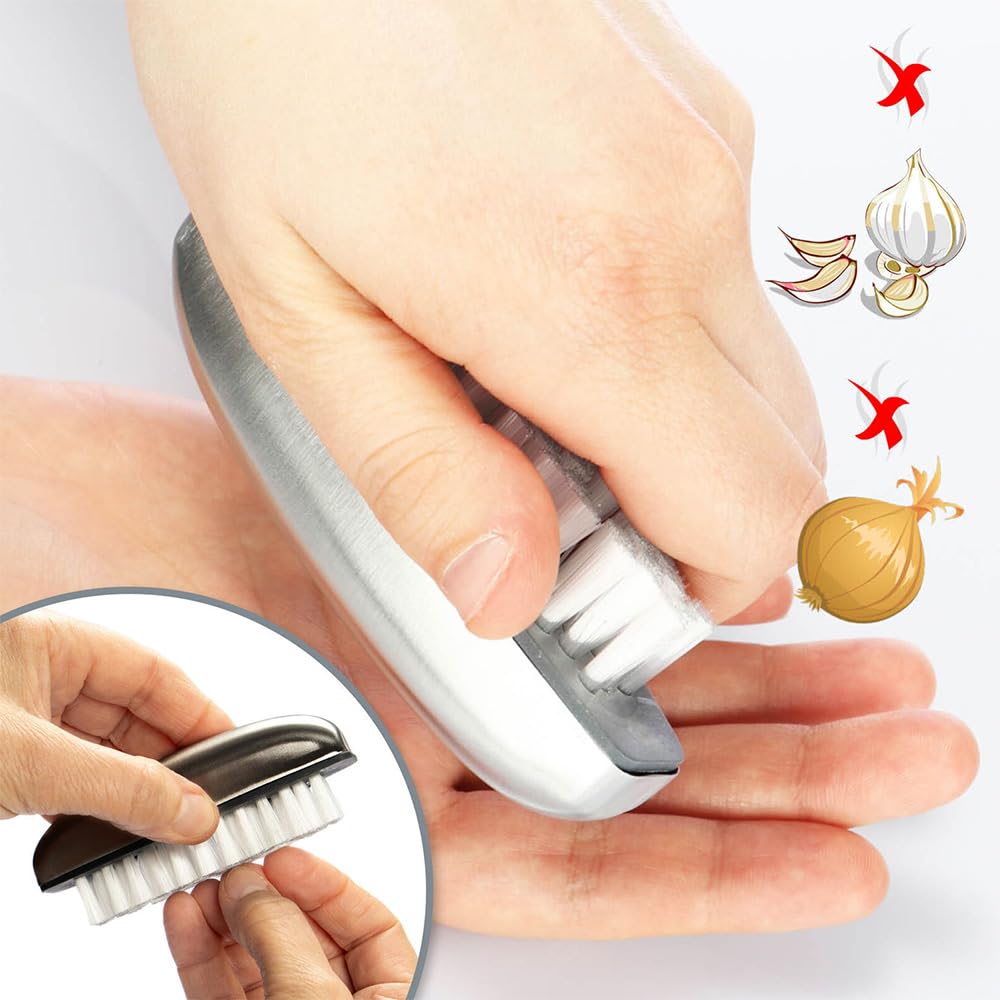 2 Pezzi Spazzola Per Unghie Spazzolino per Unghie Mani Inox Kit Lavaggio Di Mani Spazzolino per Unghie dei Piedi, la Pulizia di Mani, Unghie