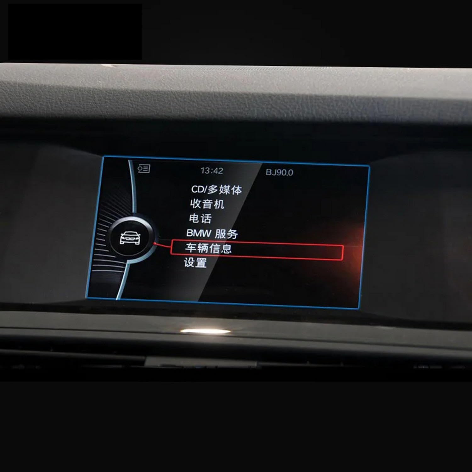 Film écran radio transparent pour console de voiture BMW Série 5