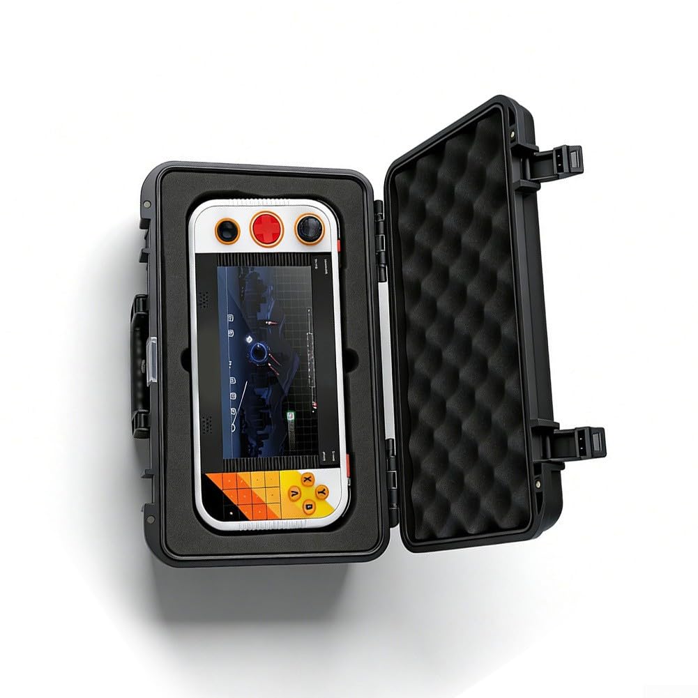 Custodia rigida impermeabile IP67 per Gamestation Go, custodia da viaggio antiurto con rivestimento morbido per console e cavi