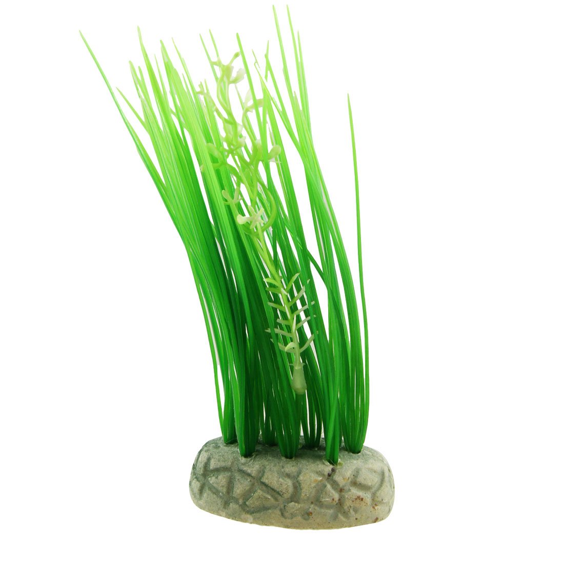 Décoration d'aquarium Gazon Artificiel Vert Violet de 7,5 po for décor d'aquarium