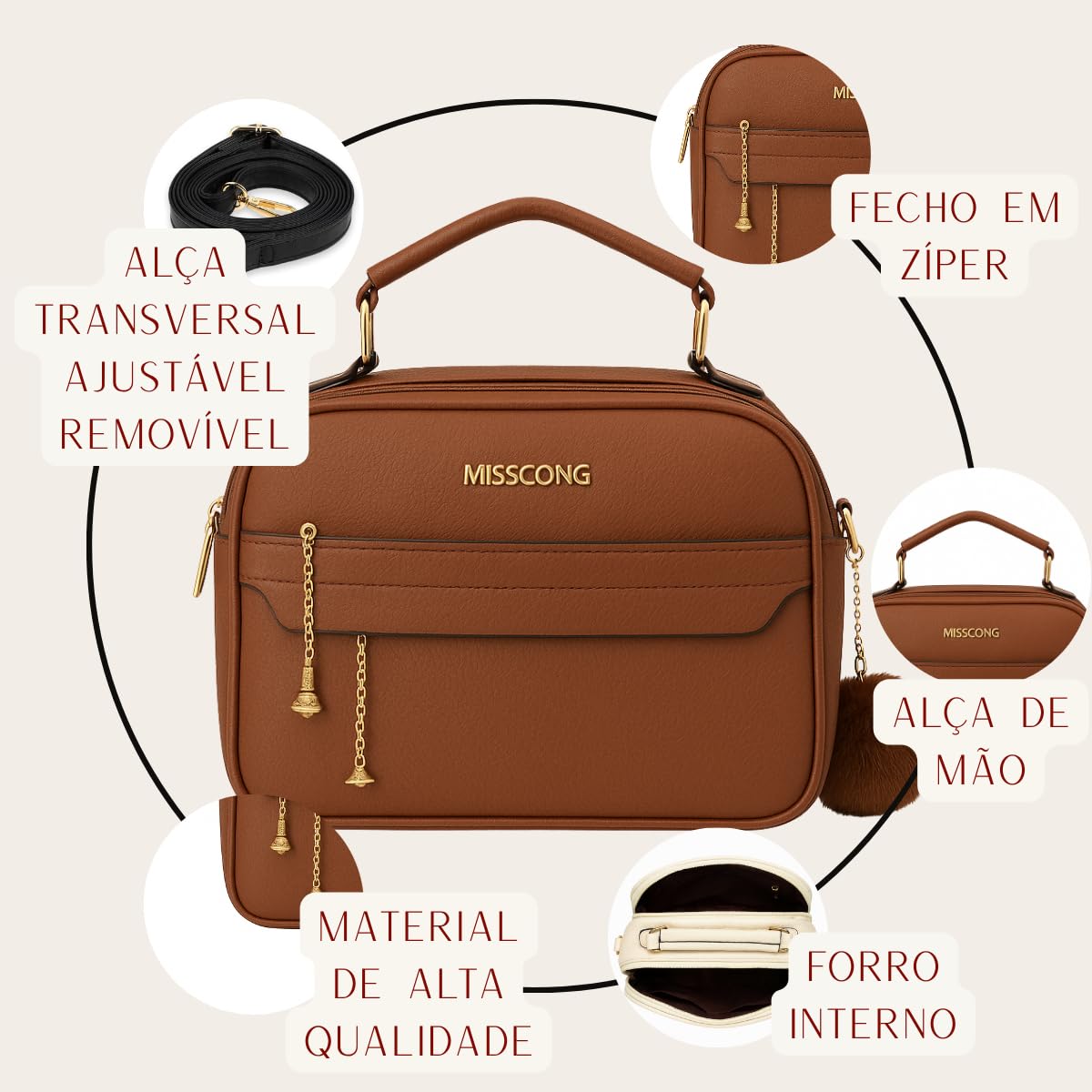 Bolsa Feminina Média Transversal Tiracolo Ombro Tote Baú QUBCCUM em promoção! Veja a oferta e mais achadinhos de Bolsas 3 Hoje é o melhor dia para comprar Bolsa Feminina Média Transversal Tiracolo Ombro Tote Baú QUBCCUM com aquele preço maroto! Promoção! Aproveite a oferta! 3