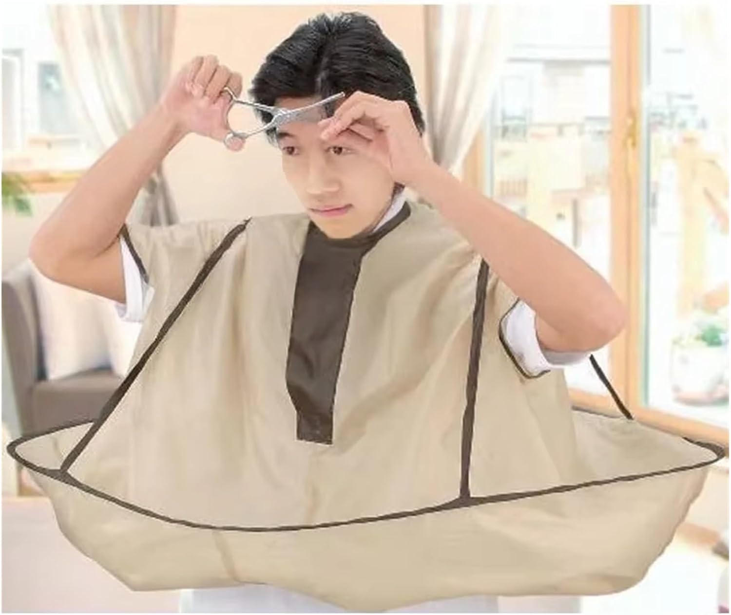 1PC Waterproof Adult Hair Cutting Cloak Foldable Umbrella Cape Salon Barber Home Hairdressing