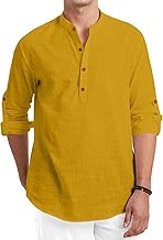 ROYALSCOUT Men's Cotton Blend Full Sleeve Short Kurta Perfect for Traditional Gatherings, Casual Outings, or Everyday Ethnic Wear