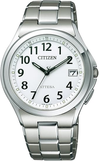 Amazon シチズン 腕時計 アテッサ エコ ドライブ 電波時計 日中米欧電波受信 Atd53 2847 シルバー メンズ腕時計 腕時計 通販