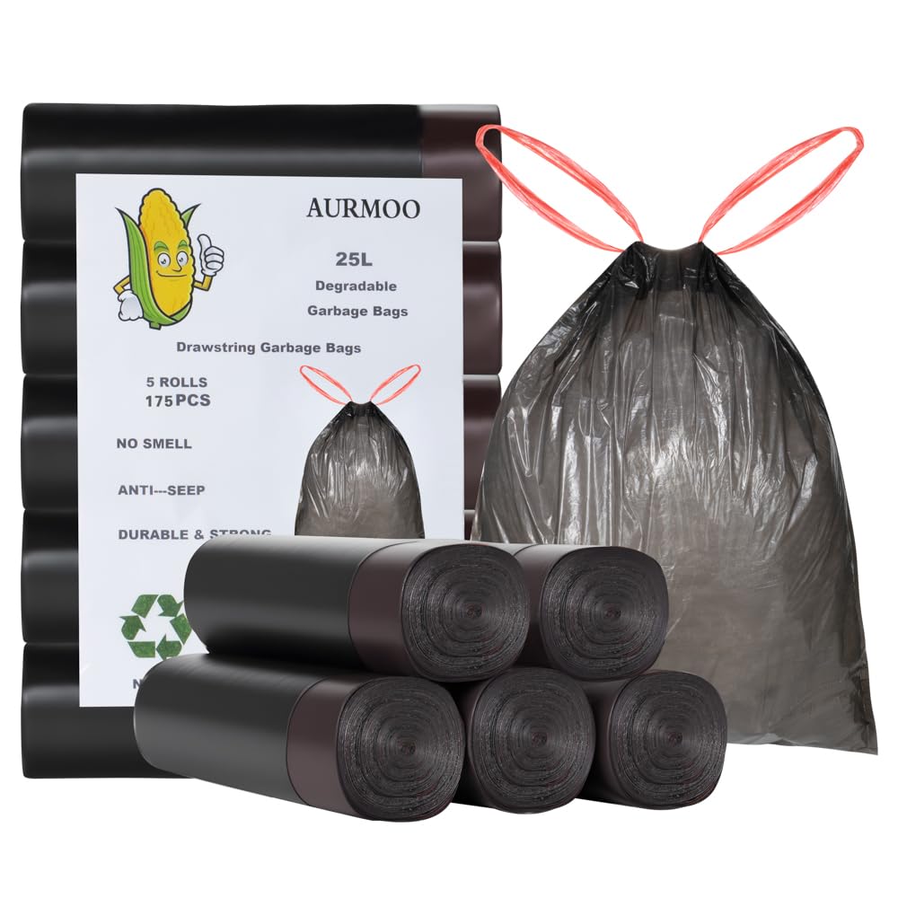Sac poubelle dégradable 25L ultra résistant et étanche pour déchets de cuisine