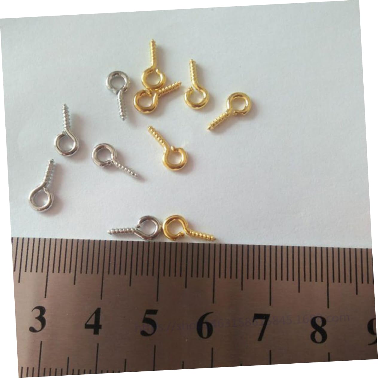 Veemoon Viti ad Occhiello Dorate 10mm 300 Pezzi, Perni a Vite Creativi per Accessori di Bigiotteria e Lavori Artigianali Fai da Te, Viti Occhiello per Creazione Gioielli e Progetti