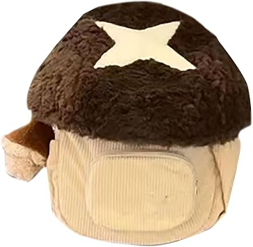 Cartoon Mushroom Backpack Small Book Bag Autumn Winter Backpack Plush Dolls Bag