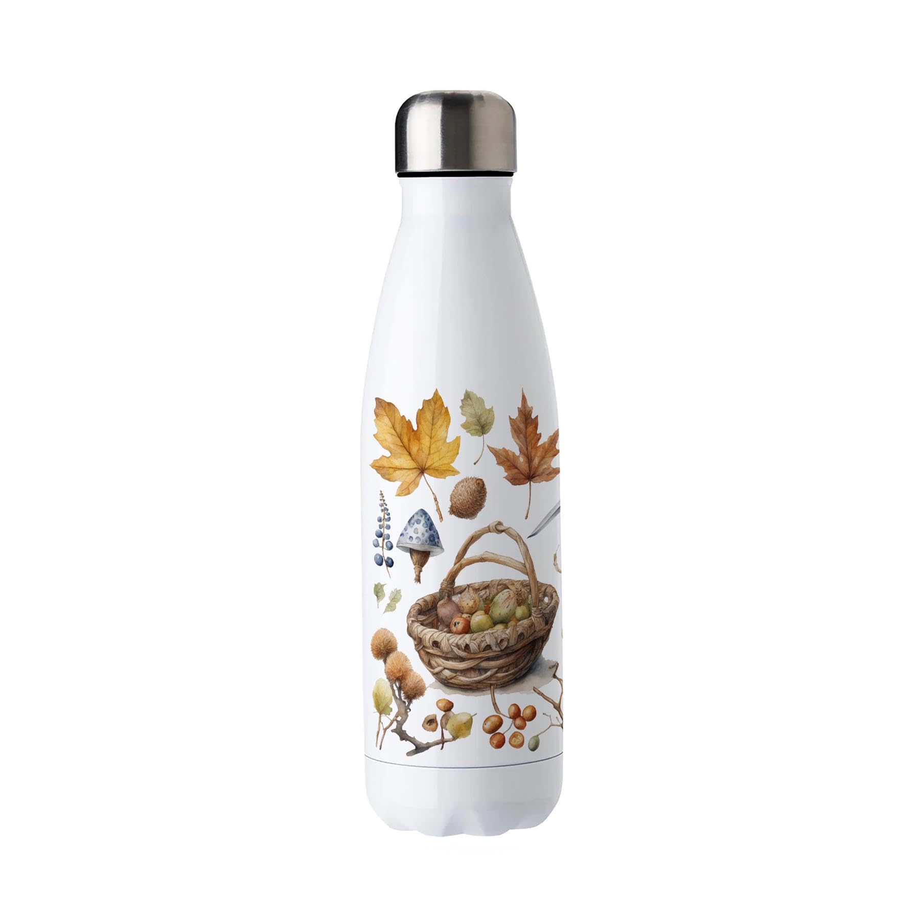 Woodland Stainless Steel Water Bottle - Forest & Nature Presents 500ml