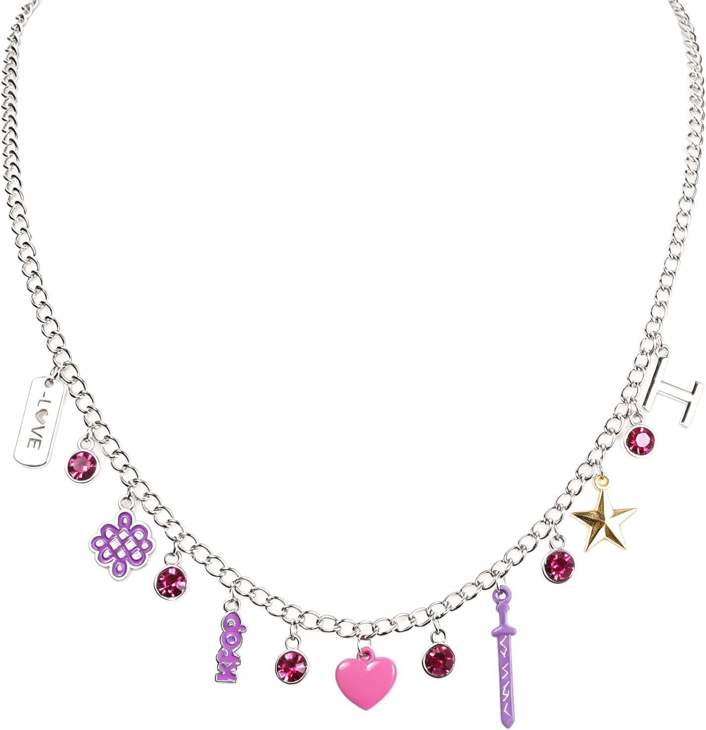 AICase Kpop Necklace Merch Gifts Toys Stuff Necklace Y2K Friendship Outfit Pendant Charm for Demon Hunters Huntrix Cosplay Costume Merchandise Jewelry Gifts for Fans Birthday Party Favors_1