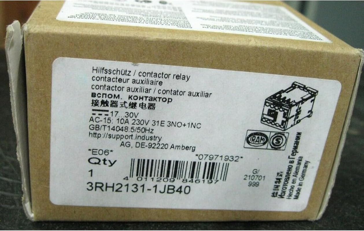 3RH2131-1JB40 pour sécuriser les armoires électriques industrielles complexes