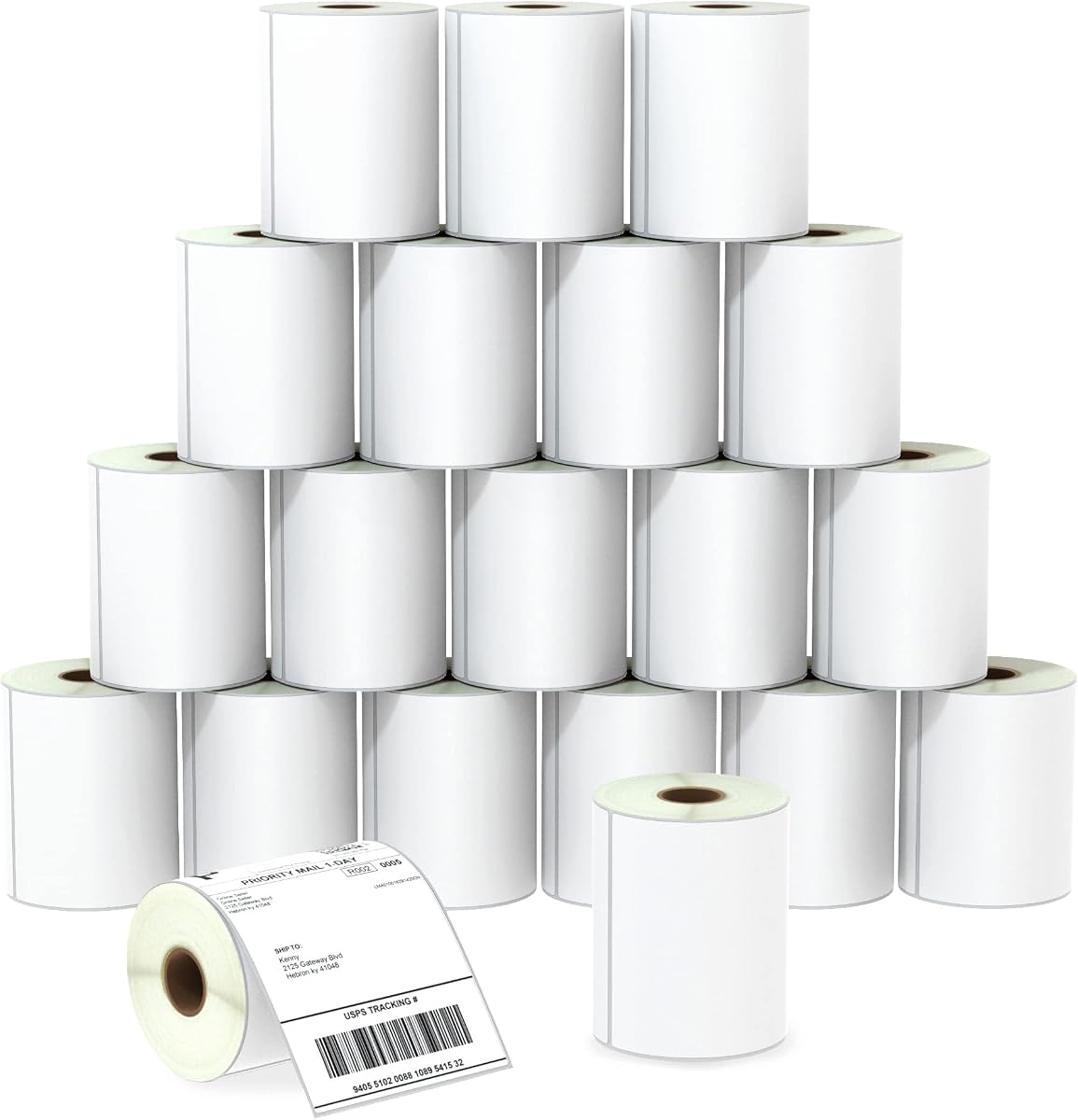 BETCKEY 4" x 6" (102 mm x 152 mm) Shipping Thermal Label, [20 Roll/5000 Labels]