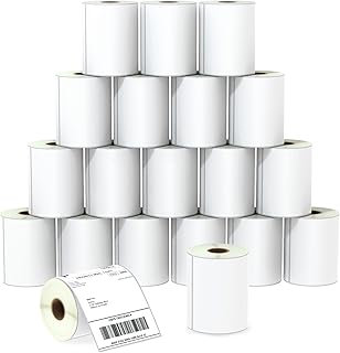 BETCKEY 4" x 6" (102 mm x 152 mm) Shipping Thermal Label, [20 Roll/5000 Labels]
