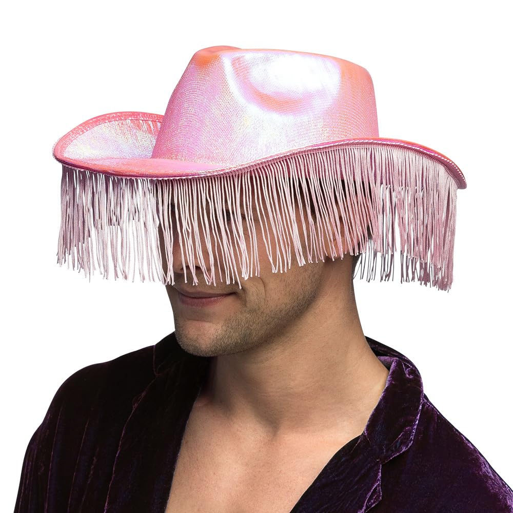 Boland Cowboy verkleed hoed Taylor - ster - roze - volwassenen