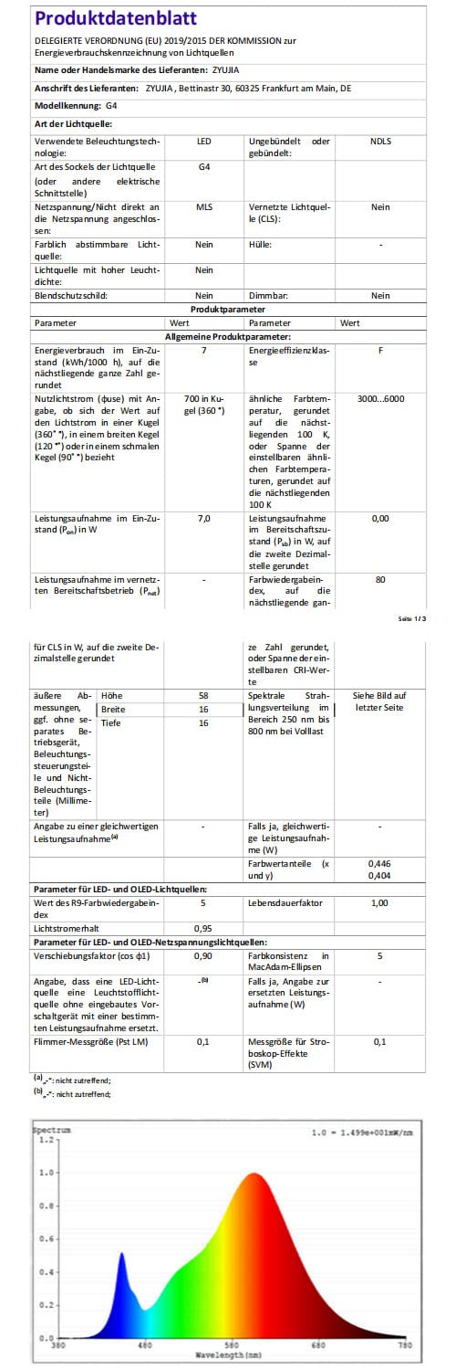 Ruihua G4 7W LED-Glühbirnen(70W Halogenlampenäquivalent) 700LM Mini-Kapselbirnen,Nicht Dimmbar Kaltweiß 6000K Bi-Pin-Sockel G4 LED Lampen für Heimbeleuchtung AC 220-240V,Pack mit 20