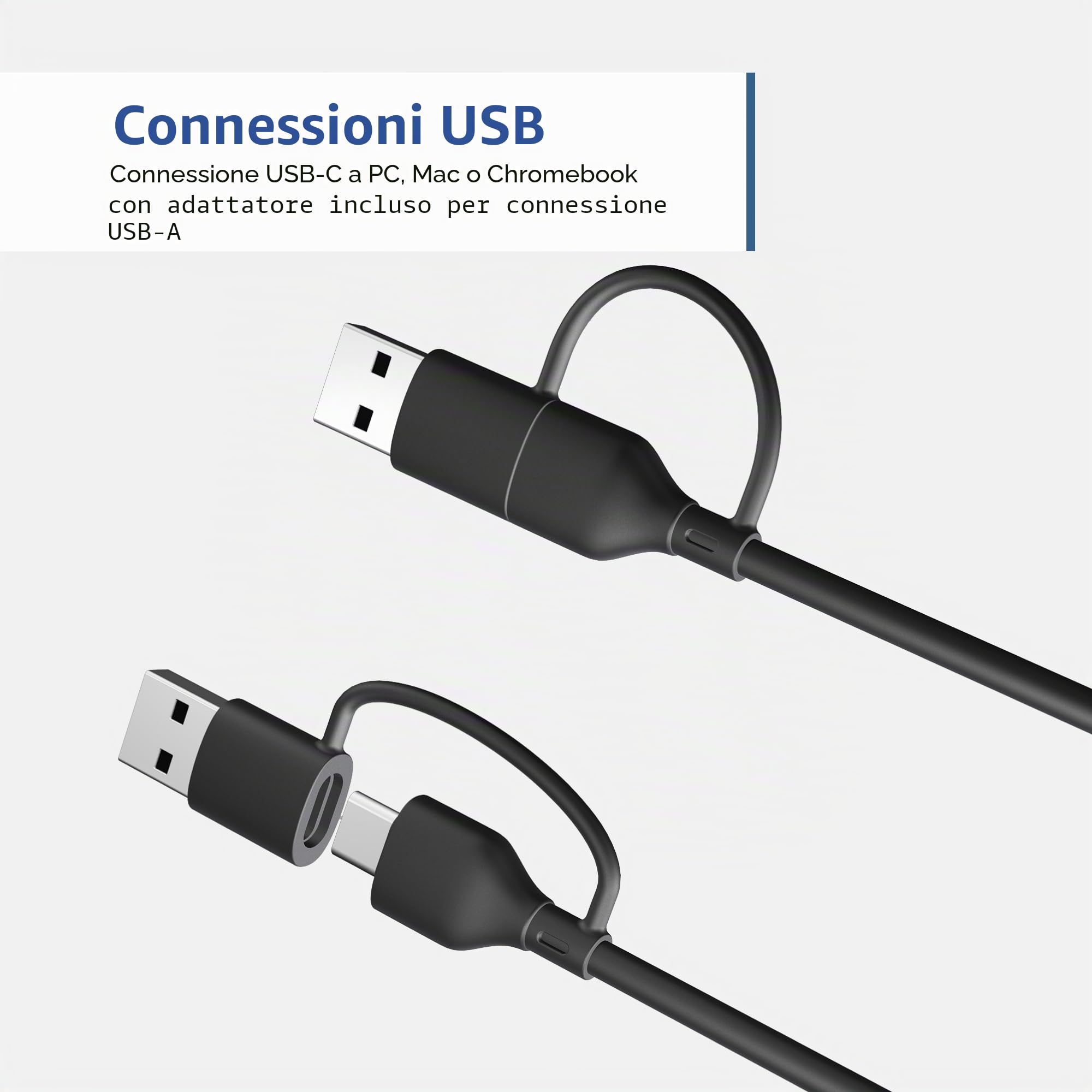 Cyber Acoustics - Barra degli altoparlanti USB con luci LED (CA-2890GX) – Barra degli altoparlanti alimentata tramite USB per PC e Mac, luci LED dinamiche sincronizzate con la musica, si fissa a