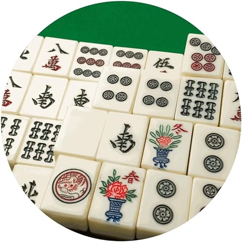 50 piezas de regalo para amantes de Mahjong divertidas calcomanías redondas de 15 pulgadas sellos de Navidad de Mahjong para envolver botellas