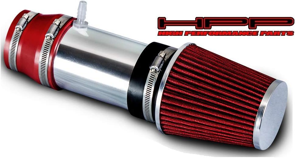 Short Ram Air Intake Kit & Red Filter Combo Compatible for 2003-2007 Accord LX/EX 3.0L V6 Engine