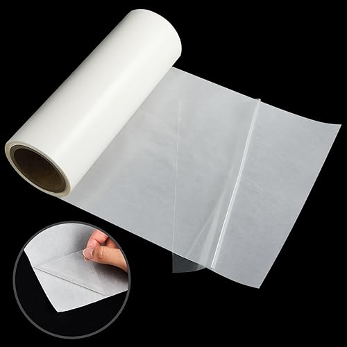 Frienda Película adhesiva para planchar de 11.8 pulgadas x 15 yardas, prensa de interfaz ligera de doble cara, tela de unión fusible, cinta fusible