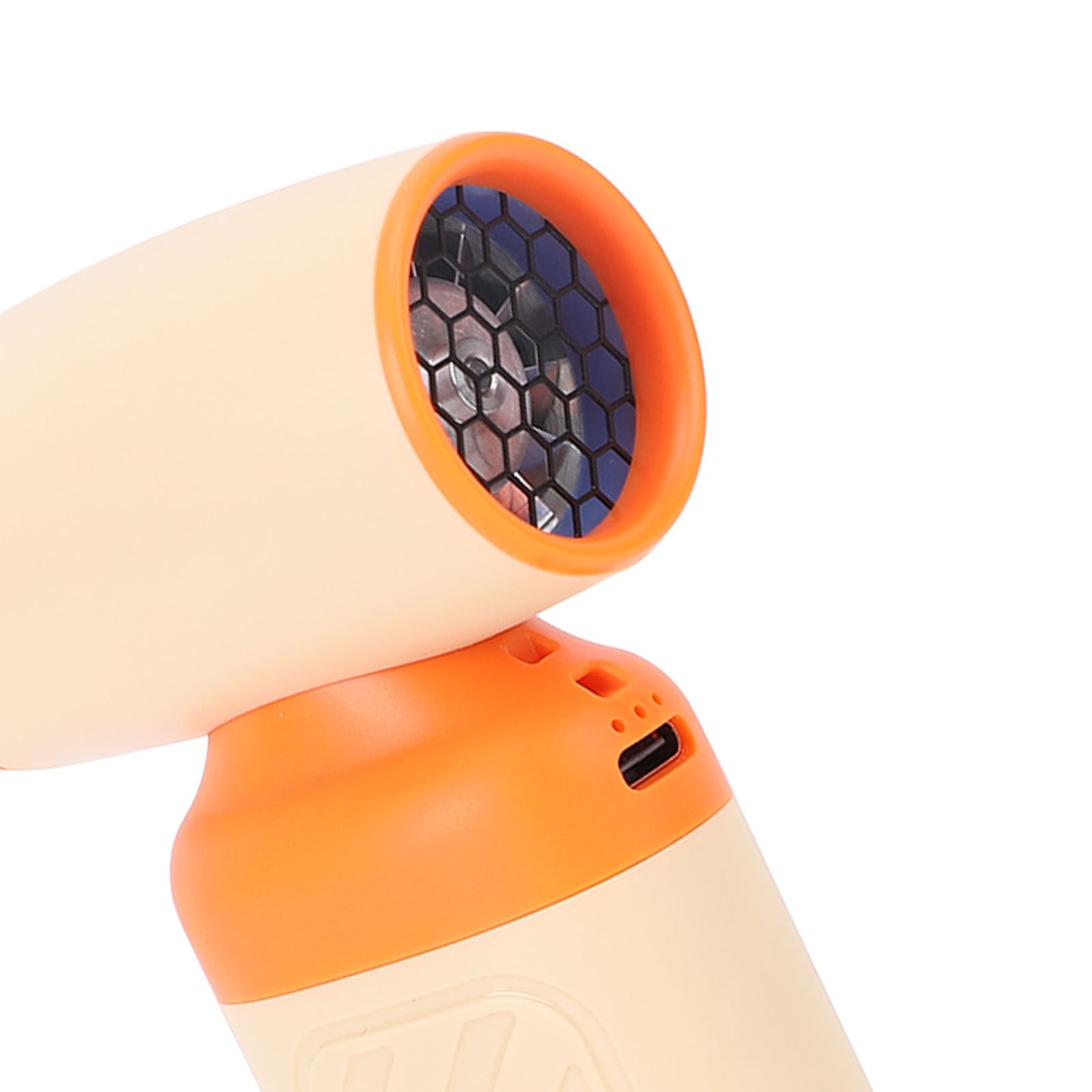 Naroote Elektrischer Druckluftreiniger, Kabelloses Turbo-Gebläse mit Einstellbarem Luftstrom und Typ-C-Schnittstelle, Wiederaufladbares Reinigungsgerät für Tastatur Haushalt Kamera (ORANGE)
