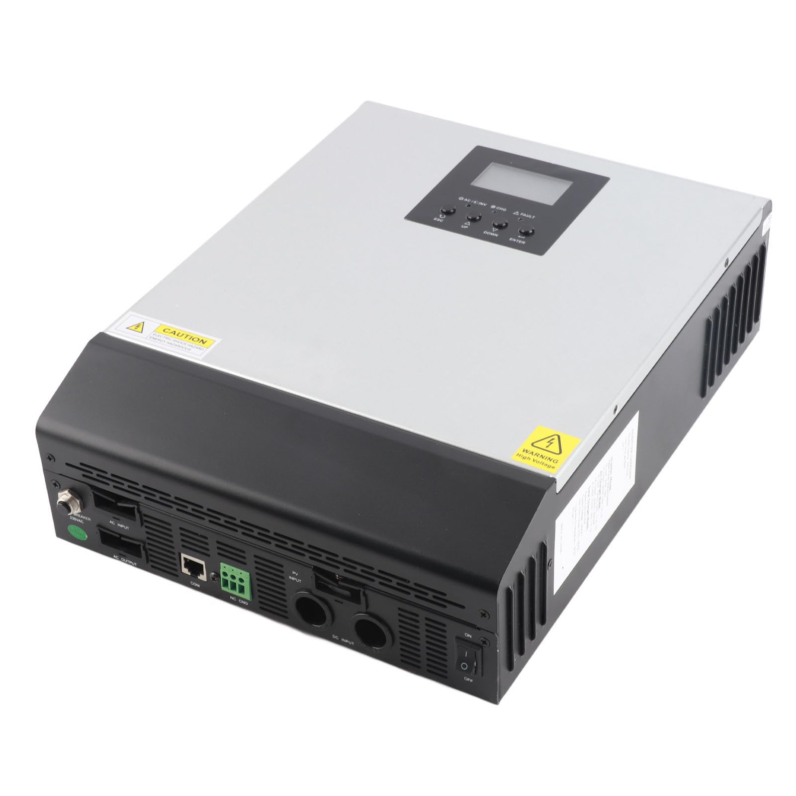 Marhynchus Cargador Inversor Solar Inversor Híbrido de Onda Sinusoidal Pura de 24 V CC A 230 V CA 3000 VA 2400 W con Controlador PWM de 50 A Sobretensión de 6000 VA para Uso Doméstico Fuera de la