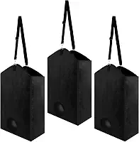 Alimentador de feno de cabra com 3 peças, sacos de feno de alimentação lenta para cavalos, burros, vacas, sacos de ração de feno Oxford premium com tecido Oxford reforçado e fecho de metal de alta