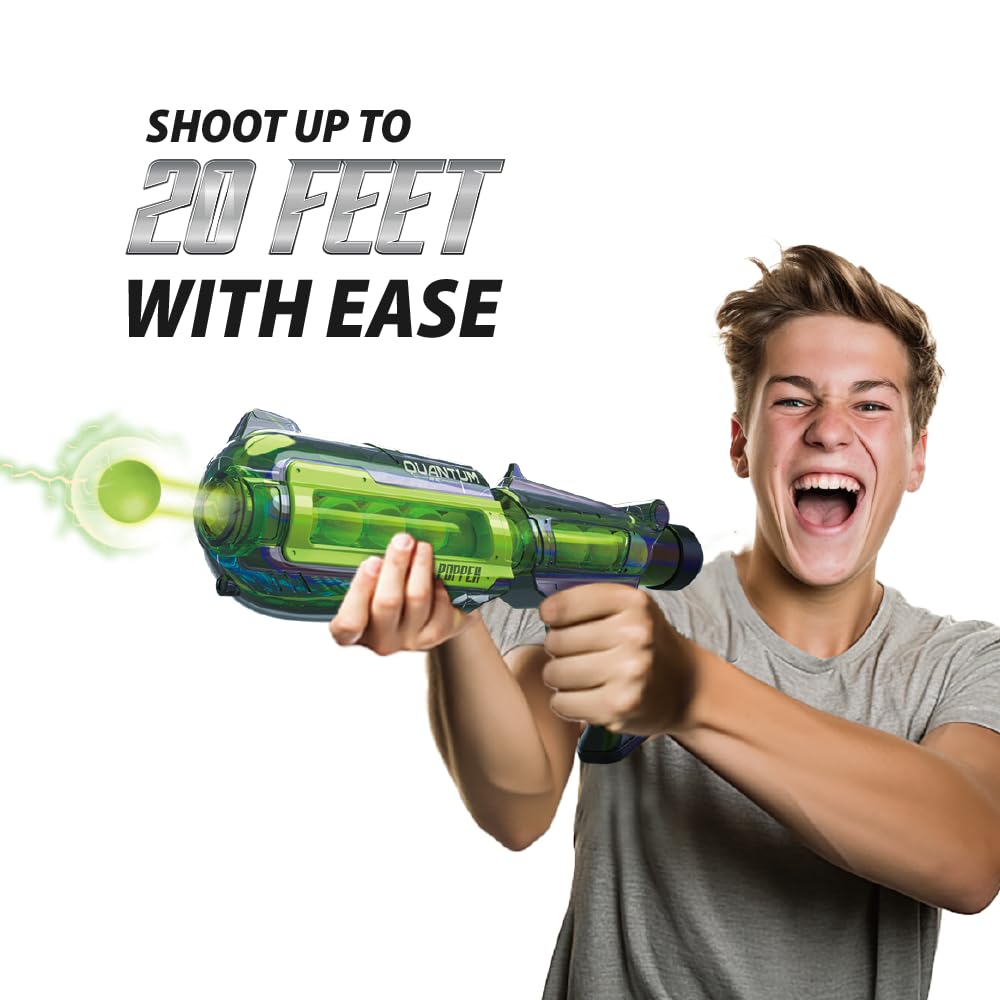 Amazon.com: Popbro - Quantum Popper Green (12 Foam Balls) – Aqua