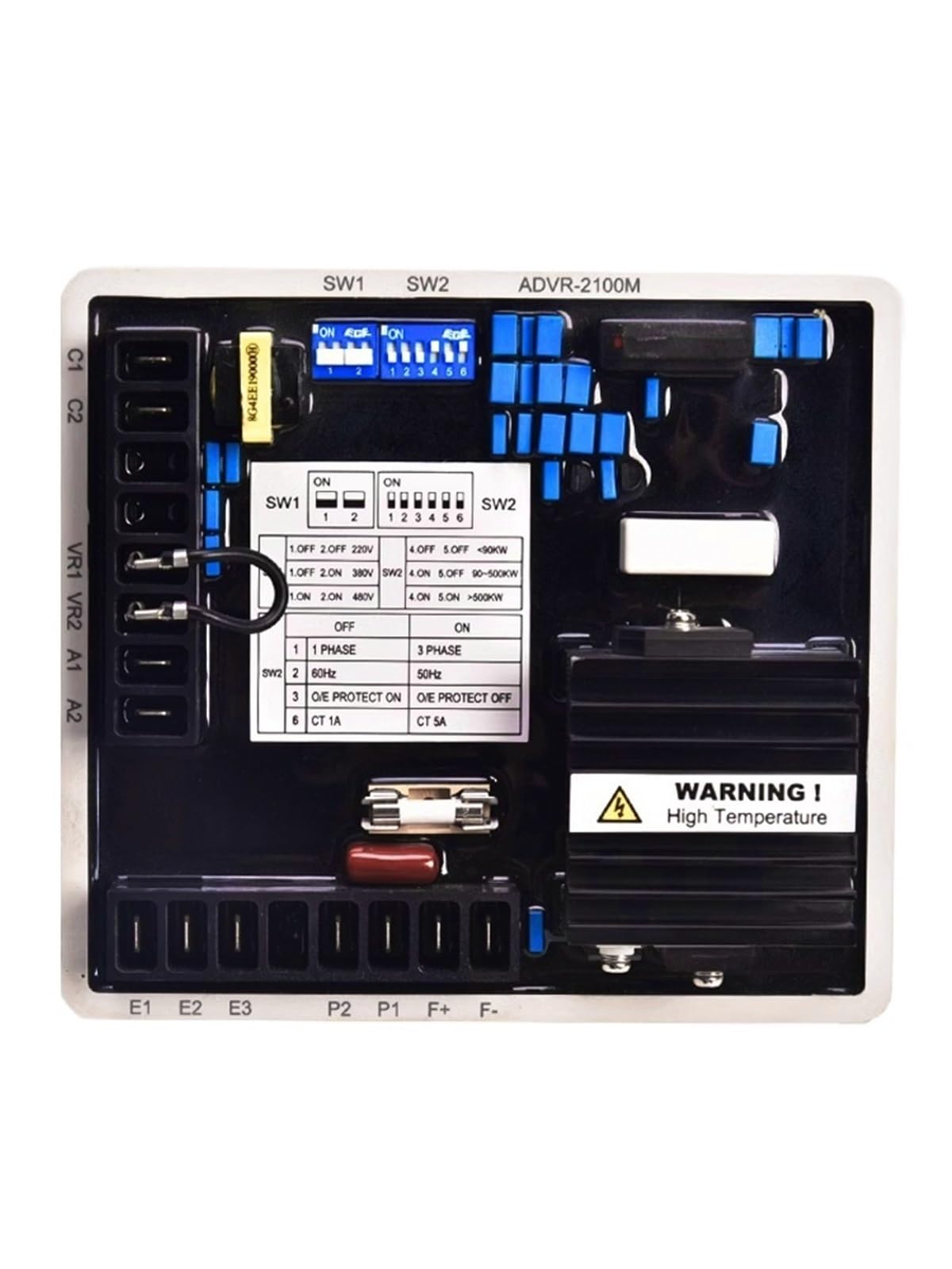 ANERTQUIH 1pcs ADVR-2100M voltage regulator automatic PM500 generator board AVR(PM500)