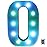 Foaky Colorful LED Letter Lights with Remote,Marquee Light Up Letters Sign for Night Light Wedding/Birthday Party Battery Powered Christmas Lamp Home Bar Decoration(O)