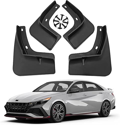 Protectores de barro para automóvil, compatible con Hyundai Elantra 2021 2022 2023, accesorios de repuesto para automóvil, guardabarros delantero y