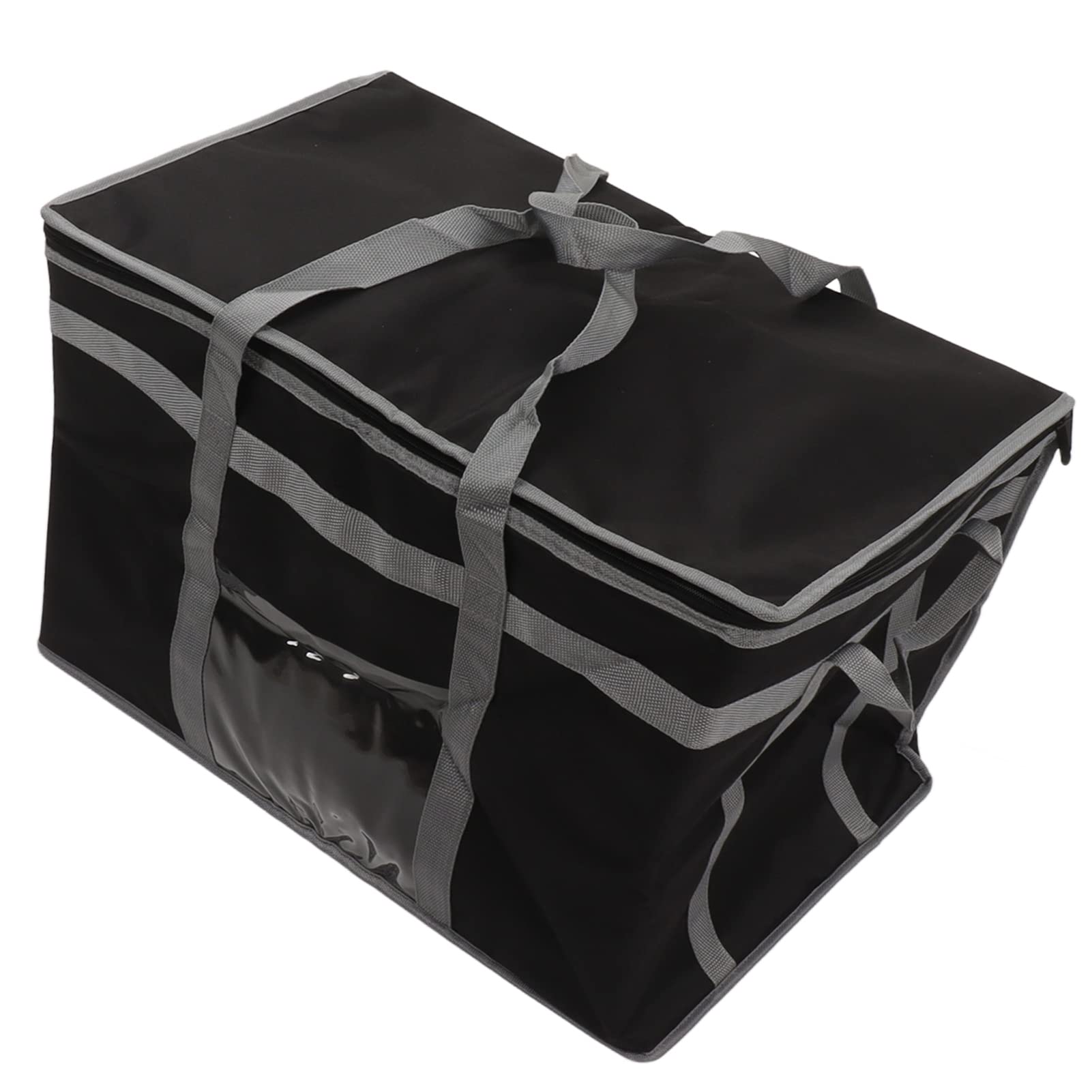 1 borsa termica in pellicola di alluminio, a prova di perdite, borsa da picnic con grande capacità, borsa per il pranzo portatile, riutilizzabile, adatta per campeggio, viaggi, lavoro (grigio