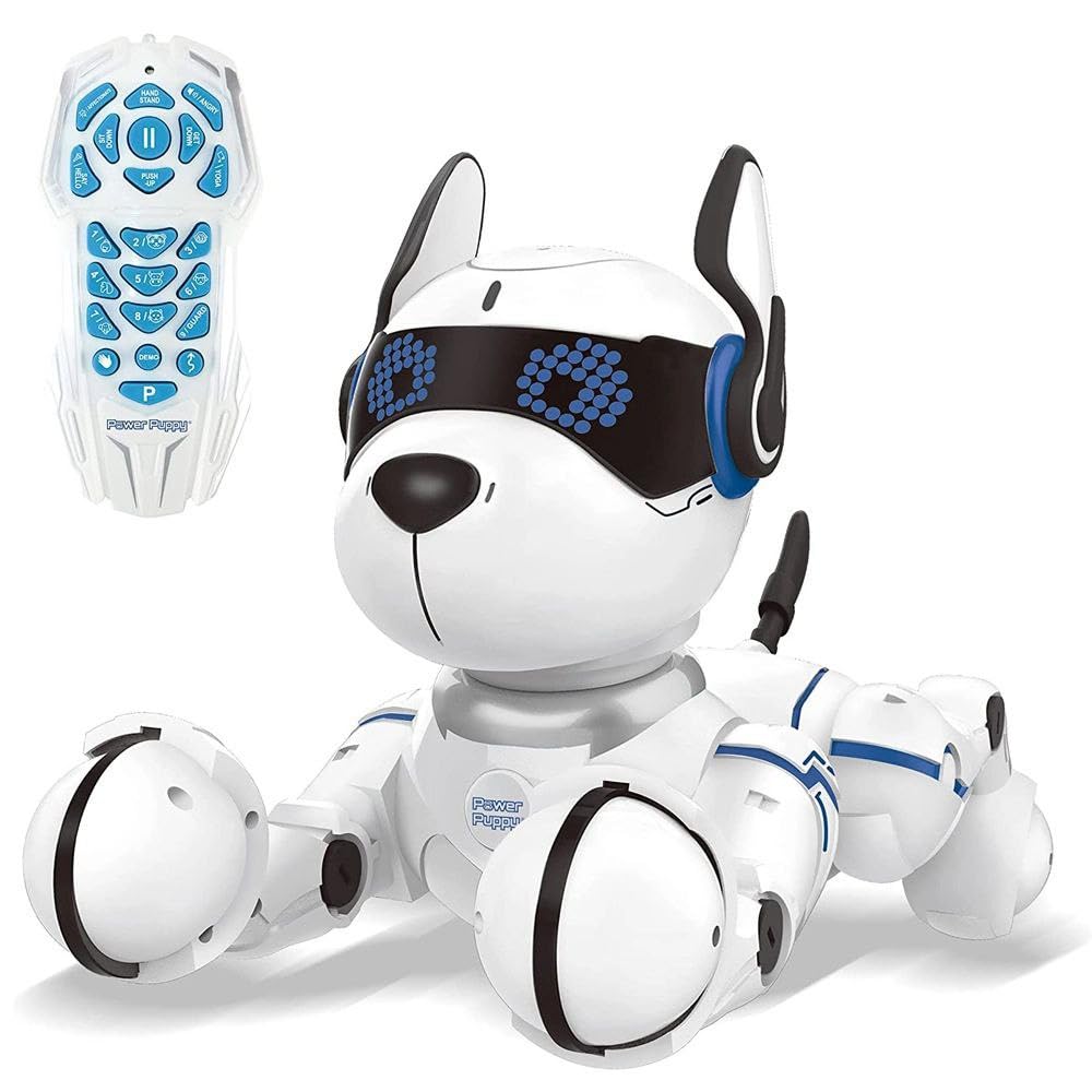 Pihura Smart Dog Robot to Train - Programmable Robot with Remote Control, Training and Gesture Control Function, Dance, Music, Light Effects, Rechargeable, Toy for Children (Robot Dog Toys) 1