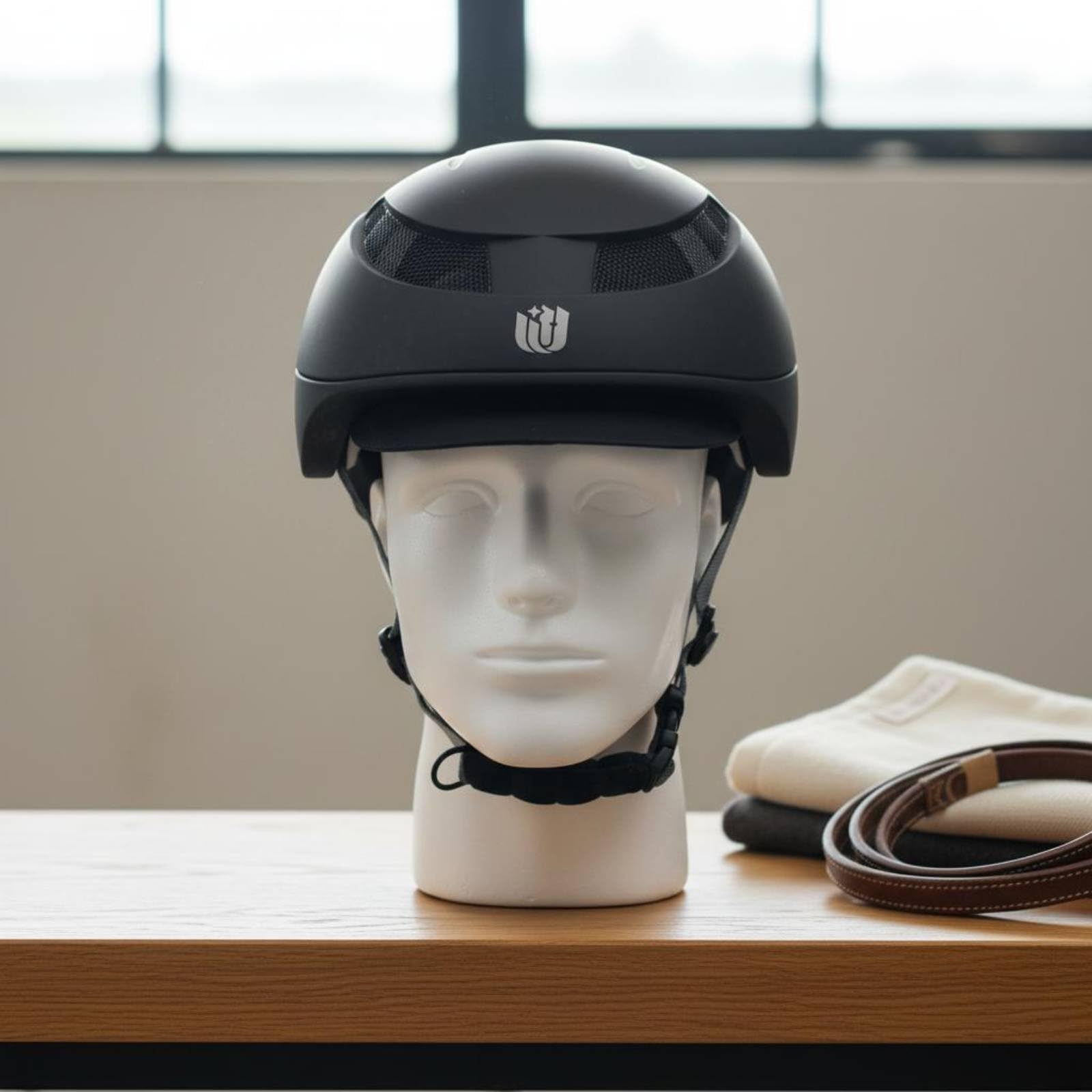 Casco da Equitazione Adulto Casco Bici Pattinaggio con Ventilazione Ampia Guo PC Interno Cinturino Regolabile Comfort Esteso Adatto per Equitazione