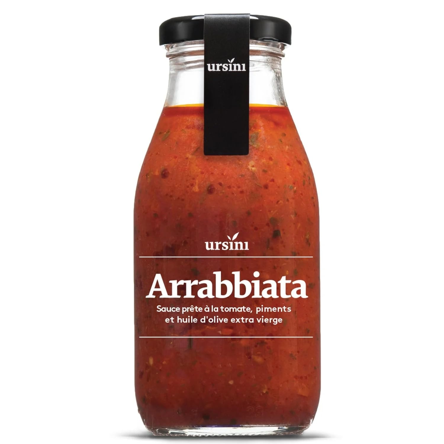 URSINI - Sauce Arrabbiata - Sauce Prête à la Tomate, Piments et Huile D'Olive Extra Vierge · Idéale pour les Pâtes à L'Italienne · Piquante - La Bouteille de 250g - Le Lot De 4