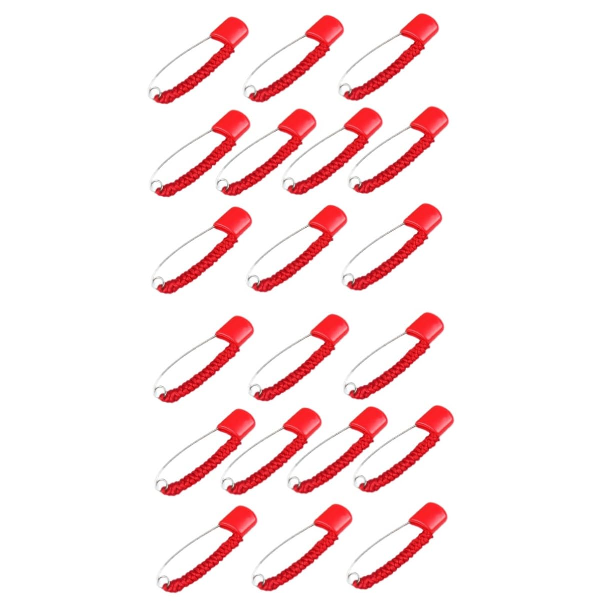 VILLCASE 20 Pcs Safety Pin Toddler Brooch Maternity Jeans Kids Clothes Brooches Girls Accessories Red Toddler Sweater Multi Brooches Shirt Pins Blouse Badge Sewing Lucky Iron Diaper Child