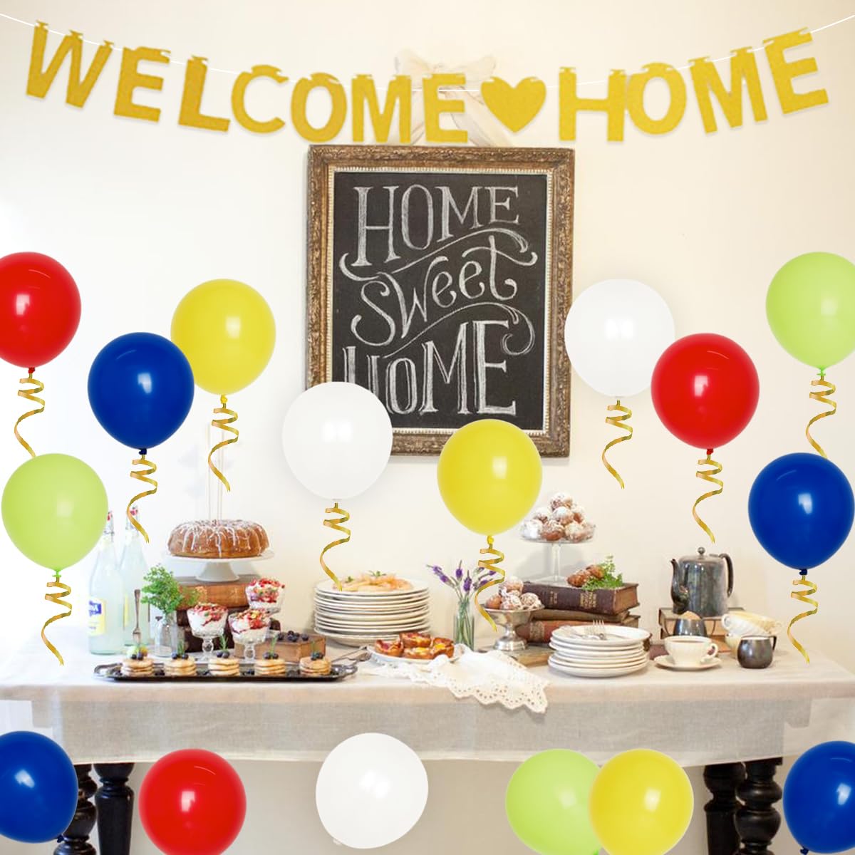 Amazon.co.jp: 歓迎 パーティー 飾り セット 家族行事 お祝い 自宅
