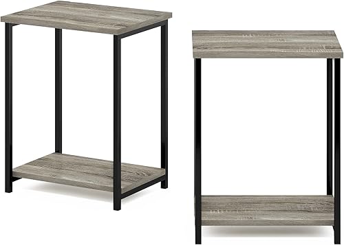 Miniatura 112 de Furinno Simplistic - Juego de 2 mesas auxiliares, espresso/negro Pino ámbar,Ámbar Pino/Negro,Americano/Negro,Nogal negro/marrón,Columbia