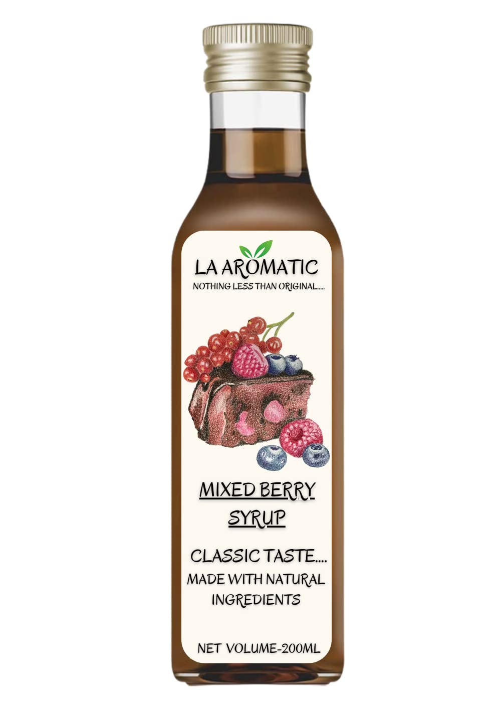 La Aromatic Mixedberry Flavoured Mocktail Syrup-Rich & Authentic-200Ml-image-26