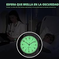 Vista 4 de Reloj de enfermera para mujer, resistente al agua, analógico, de silicona, con segundero, reloj de enfermería