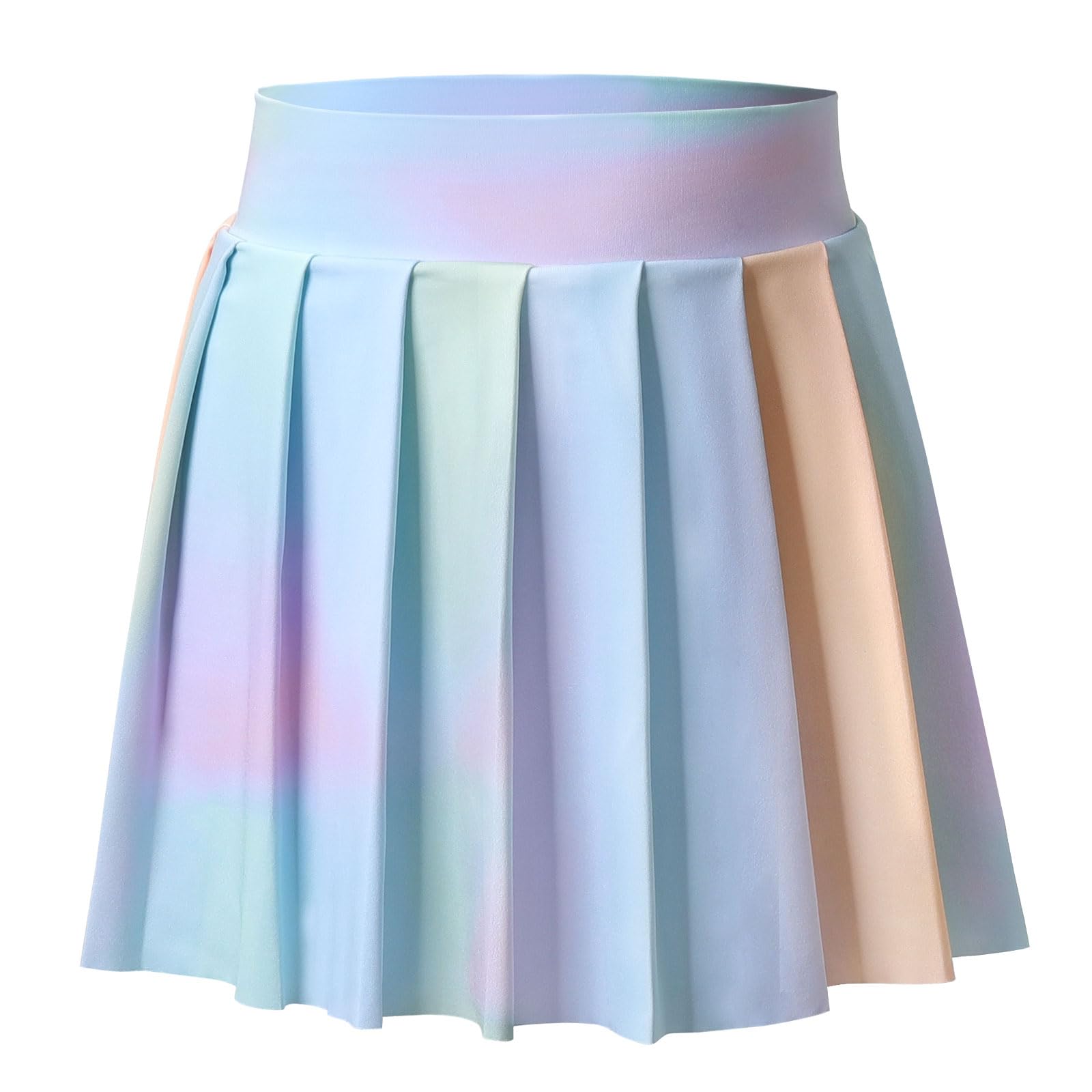 Bezioner Girls Tennis Skirt A-Line Pleated Skirt with Shorts Pocket Uniform Skort for Golf Athletic Cheerleading
