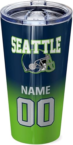 Miniatura 79 de OAOANS Taza de café de acero inoxidable personalizada con tapa sellada, regalo de ventilador aislado mantiene las bebidas frías y calientes. Diseño